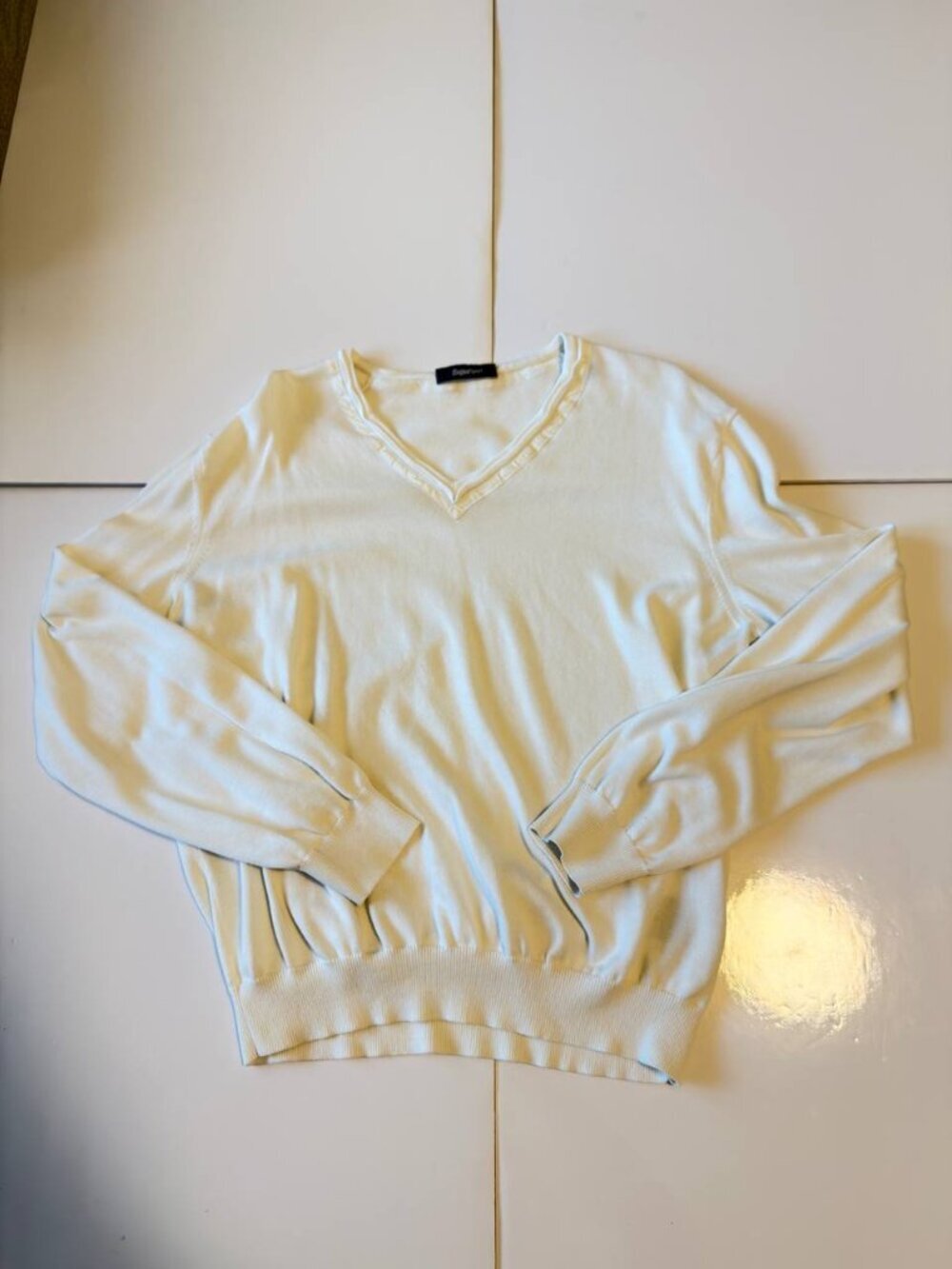 Zegna Sport Men’s Cotton V-Neck Sweater – Size XXL